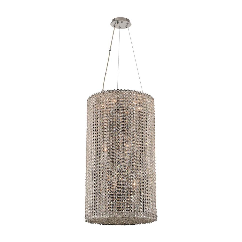 Allegri By Kalco Lighting Torre 18-in 12 Light Socket Chrome/clear Chandelier
