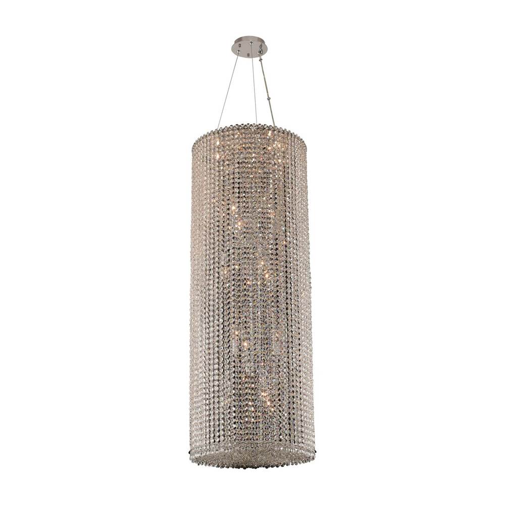 Allegri By Kalco Lighting Torre 18-in 18 Light Socket Chrome/clear Chandelier