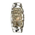 Allegri By Kalco Lighting Gemini 14-in 1 Light Socket Champagne Gold/clear Wall Sconce