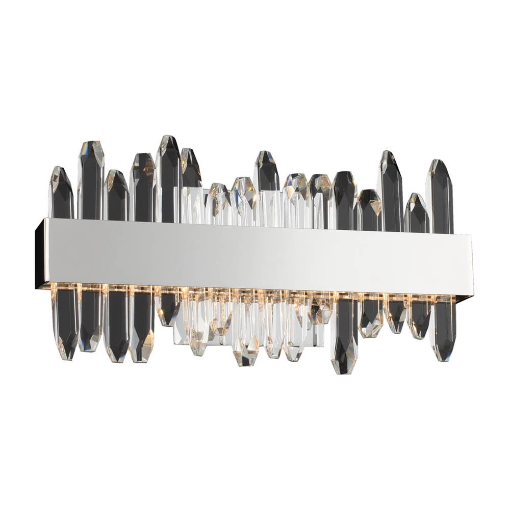Allegri By Kalco Lighting Quasar 8-in 1 Light Led Chrome/clear Wall Sconce