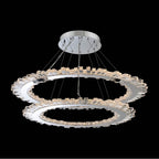 Allegri By Kalco Lighting 032753-010-FR001 Chrome Quasar 42-in 2 Light Led Chrome/clear Tiered Chandelier Image 1
