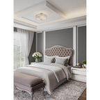 Allegri By Kalco Lighting Loro 20-in 8 Light Socket Chrome/clear Semi-flush Mount