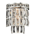 Allegri By Kalco Lighting Kasturi 9-in 2 Light Socket Silver/clear Wall Sconce