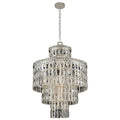 Allegri By Kalco Lighting 033251-014-FR001 Silver Kasturi 24-in 13 Light Socket Silver/clear Pendant Image 1