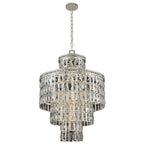 Allegri By Kalco Lighting 033251-014-FR001 Silver Kasturi 24-in 13 Light Socket Silver/clear Pendant Image 1