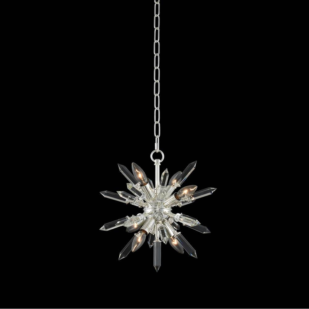 Allegri By Kalco Lighting Angelo 13.5-in 6 Light Socket Silver/clear Pendant