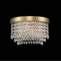 Allegri By Kalco Lighting Tavo 6-in 2 Light Socket Winter Brass/clear Wall Sconce