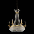 Allegri By Kalco Lighting Tavo 25.5-in 9 Light Socket Winter Brass/clear Chandelier