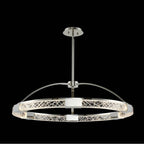 Allegri By Kalco Lighting 034851-046-FR001 Polished Nickel Athena 32-in 1 Light Led Polished Nickel/clear Chandelier Image 1