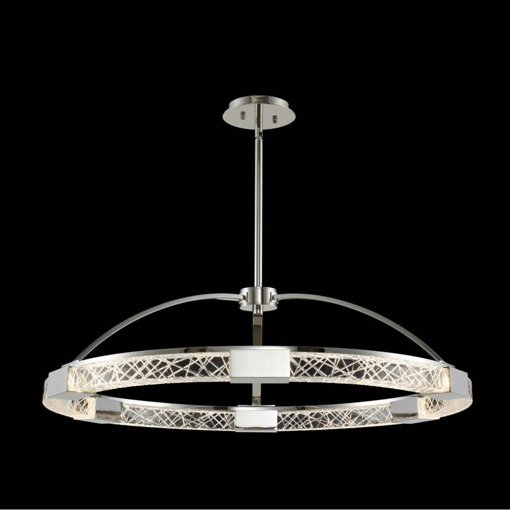 Allegri By Kalco Lighting 034851-046-FR001 Polished Nickel Athena 32-in 1 Light Led Polished Nickel/clear Chandelier Image 1