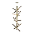 Allegri By Kalco Lighting Apollo 20-in 1 Light Led Brushed Champagne Gold/clear Chandelier