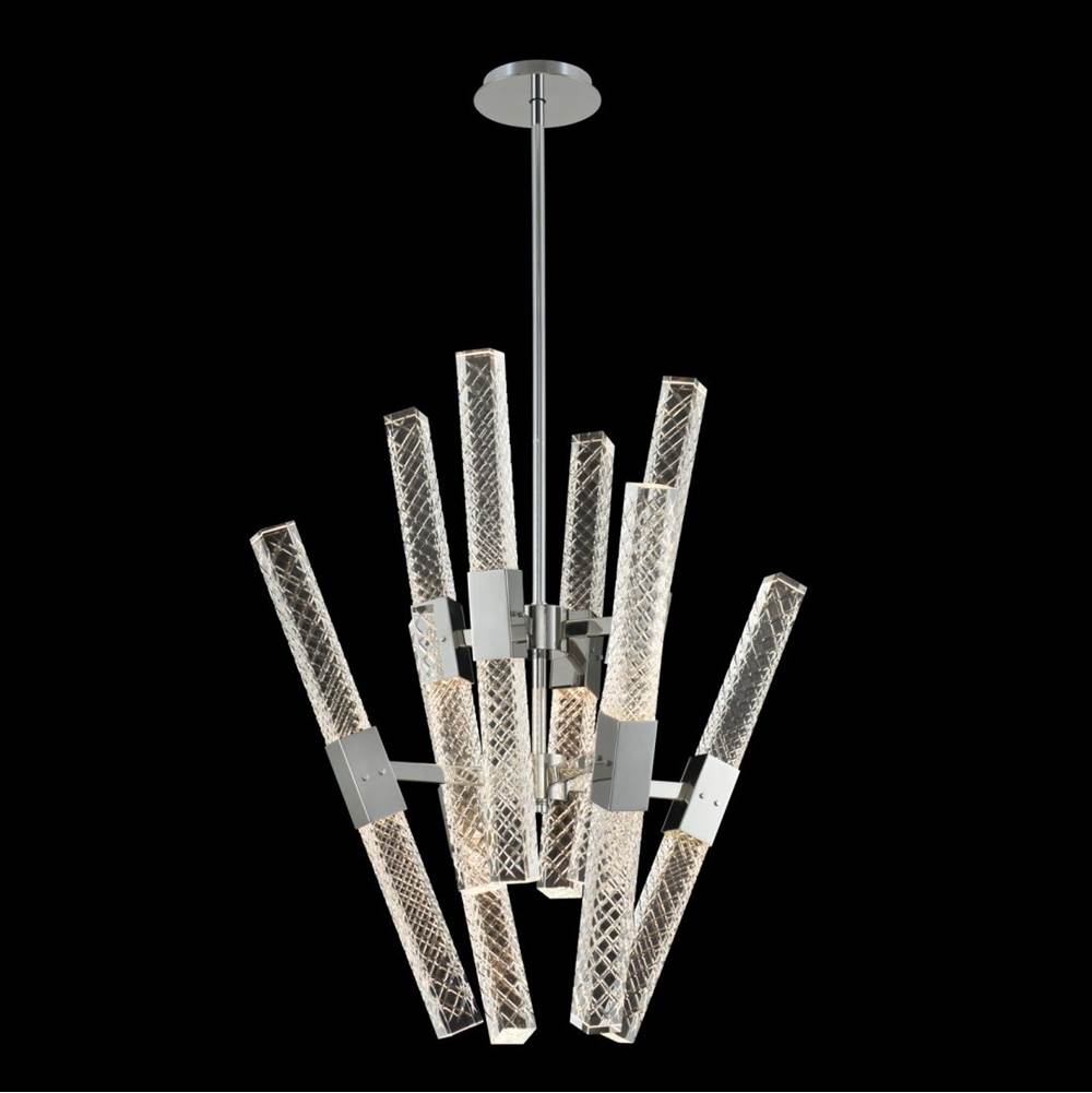 Allegri By Kalco Lighting Apollo 26-in 1 Light Led Chrome/clear Chandelier