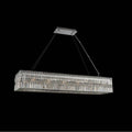 Allegri By Kalco Lighting 035060-010-FR001 Chrome Rettangolo 50-in 14 Light Socket Chrome/clear Linear Pendant Image 1
