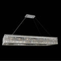 Allegri By Kalco Lighting Rettangolo 60-in 18 Light Socket Chrome/clear Linear Pendant