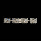 Allegri By Kalco Lighting 035234-046-FR001 Polished Nickel Marazzi 31-in 4 Light Socket Polished Nickel/clear Vanity Light Image 1