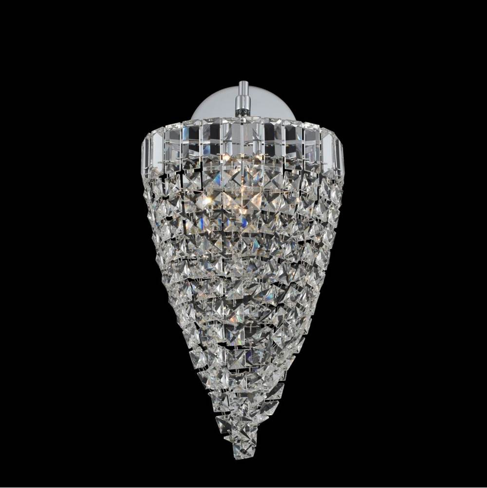 Allegri By Kalco Lighting Mira 20-in 1 Light Socket Chrome/clear Wall Sconce