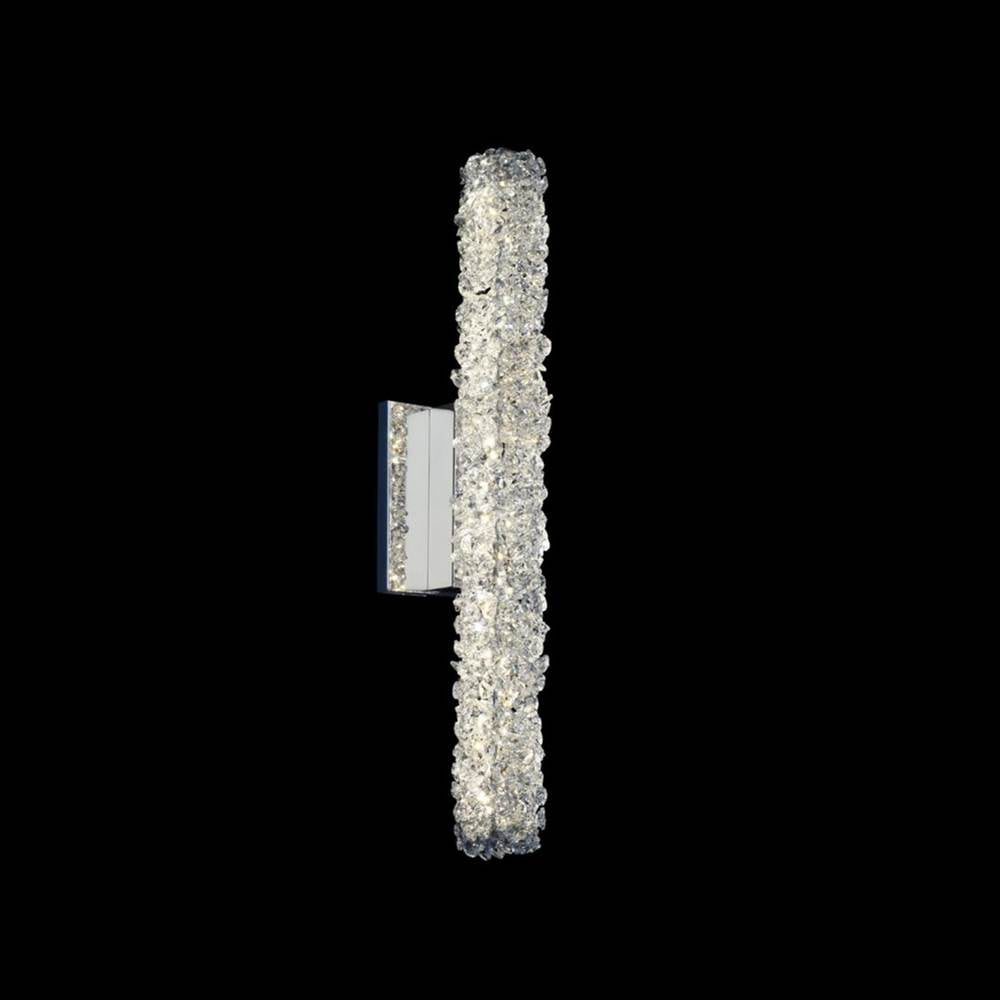 Allegri By Kalco Lighting Lina 22-in 1 Light Led Chrome/clear Wall Sconce
