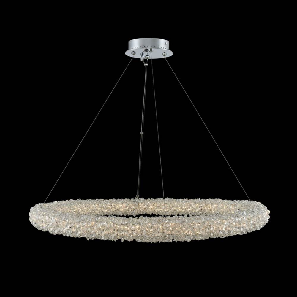 Allegri By Kalco Lighting Lina 32-in 1 Light Led Chrome/clear Chandelier