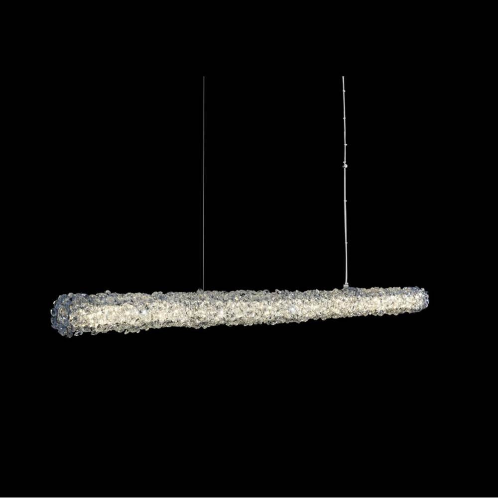 Allegri By Kalco Lighting Lina 46-in 1 Light Led Chrome/clear Linear Pendant