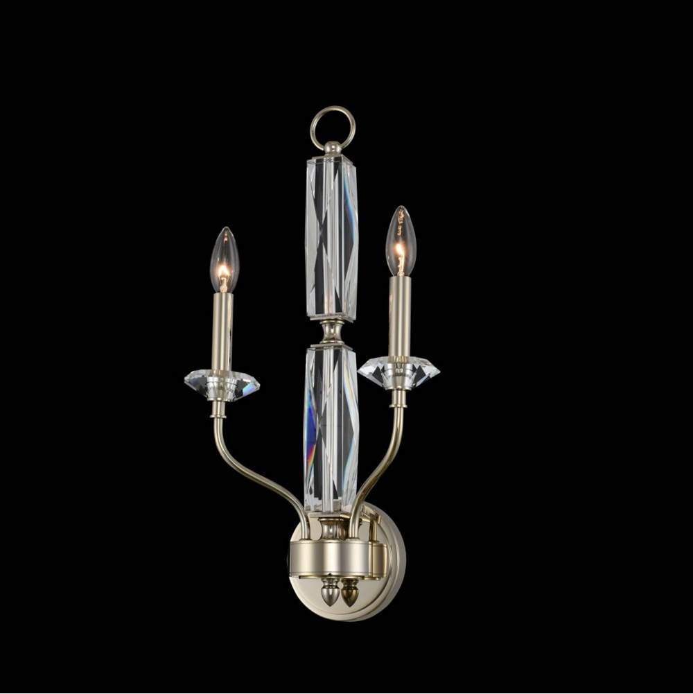 Allegri By Kalco Lighting Savia 21.5-in 2 Light Socket Champagne Gold/clear Wall Sconce