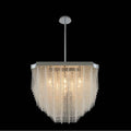 Allegri By Kalco Lighting 036051-010-FR001 Chrome Tenda 20-in 8 Light Socket Chrome/clear Chandelier Image 1
