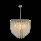 Allegri By Kalco Lighting 036051-010-FR001 Chrome Tenda 20-in 8 Light Socket Chrome/clear Chandelier Image 1