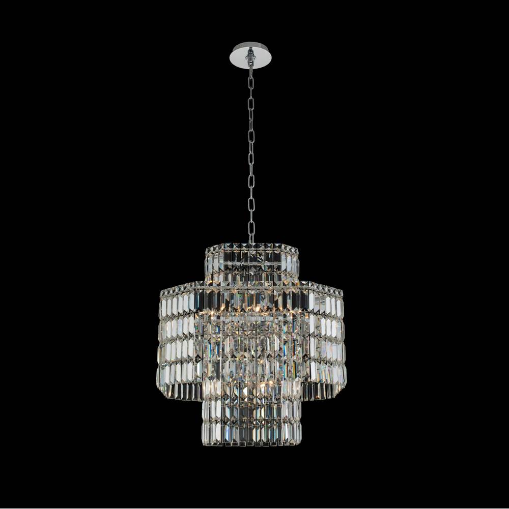 Allegri By Kalco Lighting Livelli 22-in 12 Light Socket Chrome/clear Chandelier