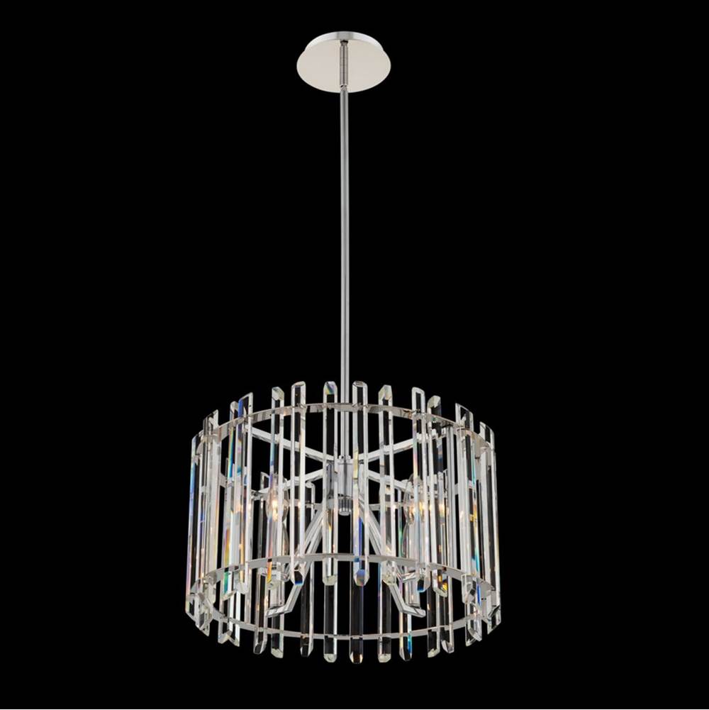 Allegri By Kalco Lighting Viano 28-in 8 Light Socket Chrome/clear Chandelier