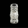 Allegri By Kalco Lighting 037021-014-FR001 Silver Strato 12-in 2 Light Socket Silver/clear Wall Sconce Image 1