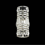 Allegri By Kalco Lighting 037021-014-FR001 Silver Strato 12-in 2 Light Socket Silver/clear Wall Sconce Image 1