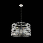 Allegri By Kalco Lighting Strato 25.5-in 6 Light Socket Silver/clear Chandelier