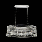 Allegri By Kalco Lighting 037061-014-FR001 Silver Strato 42-in 12 Light Socket Silver/clear Linear Pendant Image 1