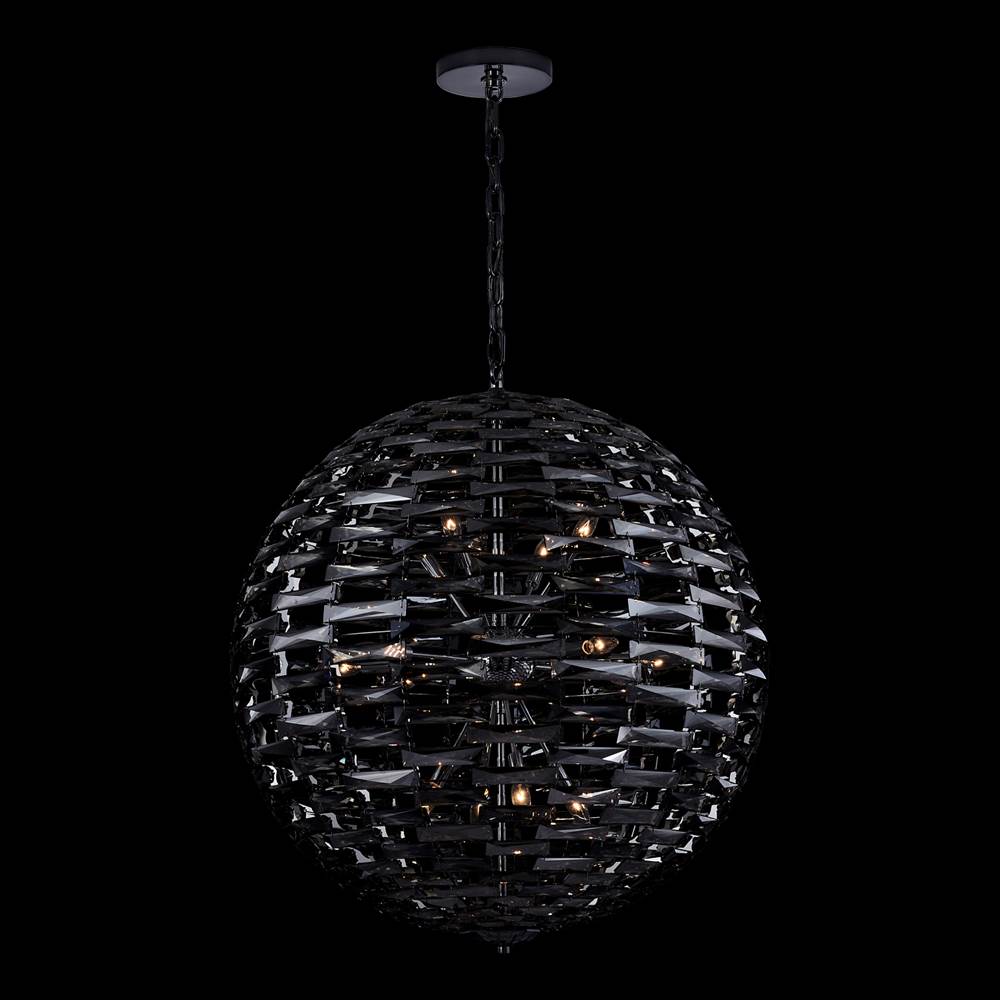 Allegri By Kalco Lighting 037257-184-FR102 Black Nickel Alta 36-in 16 Light Socket Black Nickel/plated Smokey Chandelier Image 1
