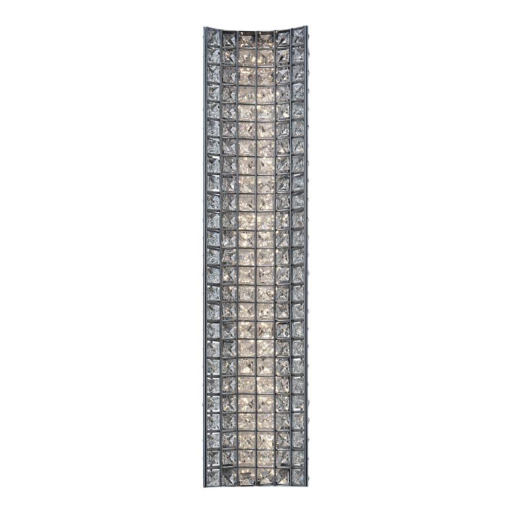 Allegri By Kalco Lighting 037521-010-FR001 Chrome Nuvole 26-in 1 Light Led Chrome/clear Wall Sconce Image 1