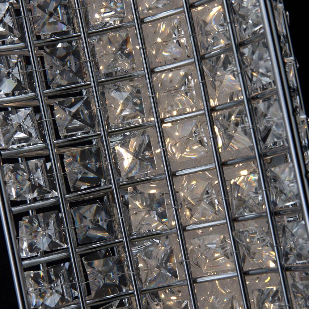 Allegri By Kalco Lighting Nuvole 26-in 1 Light Led Chrome/clear Wall Sconce