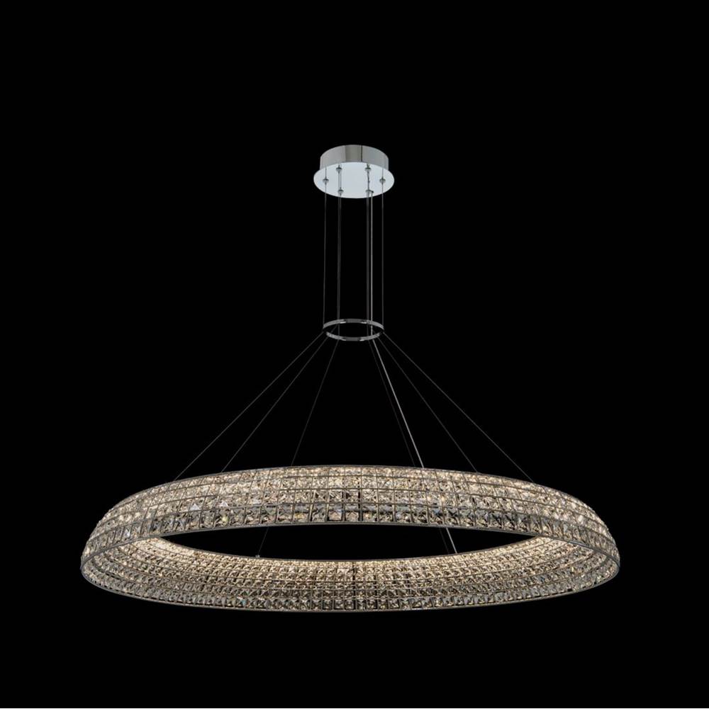 Allegri By Kalco Lighting Nuvole 48-in 1 Light Led Chrome/clear Chandelier