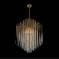 Allegri By Kalco Lighting Estrella 26-in 6 Light Socket Brushed Champagne Gold/clear Chandelier