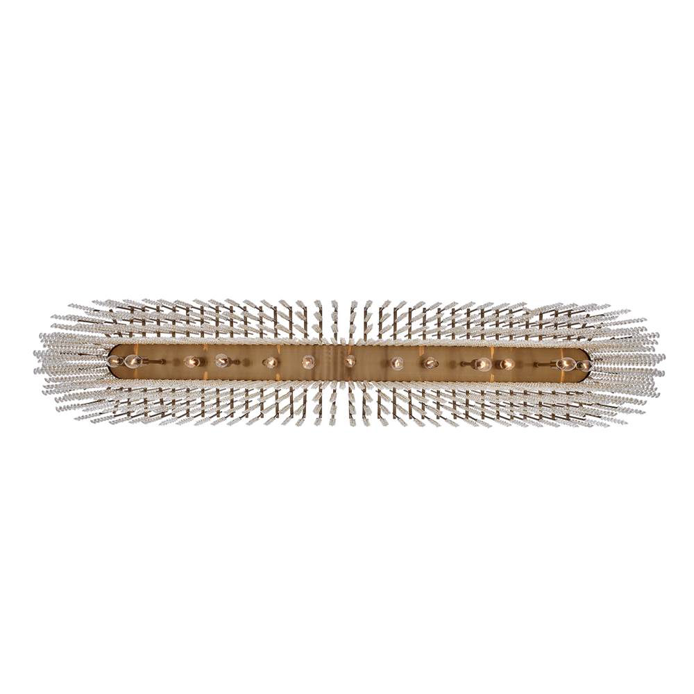 Allegri By Kalco Lighting 037662-038-FR001 Brushed Champagne Gold Estrella 59.25-in 13 Light Socket Brushed Champagne Gold/clear Linear Pendant Image 9
