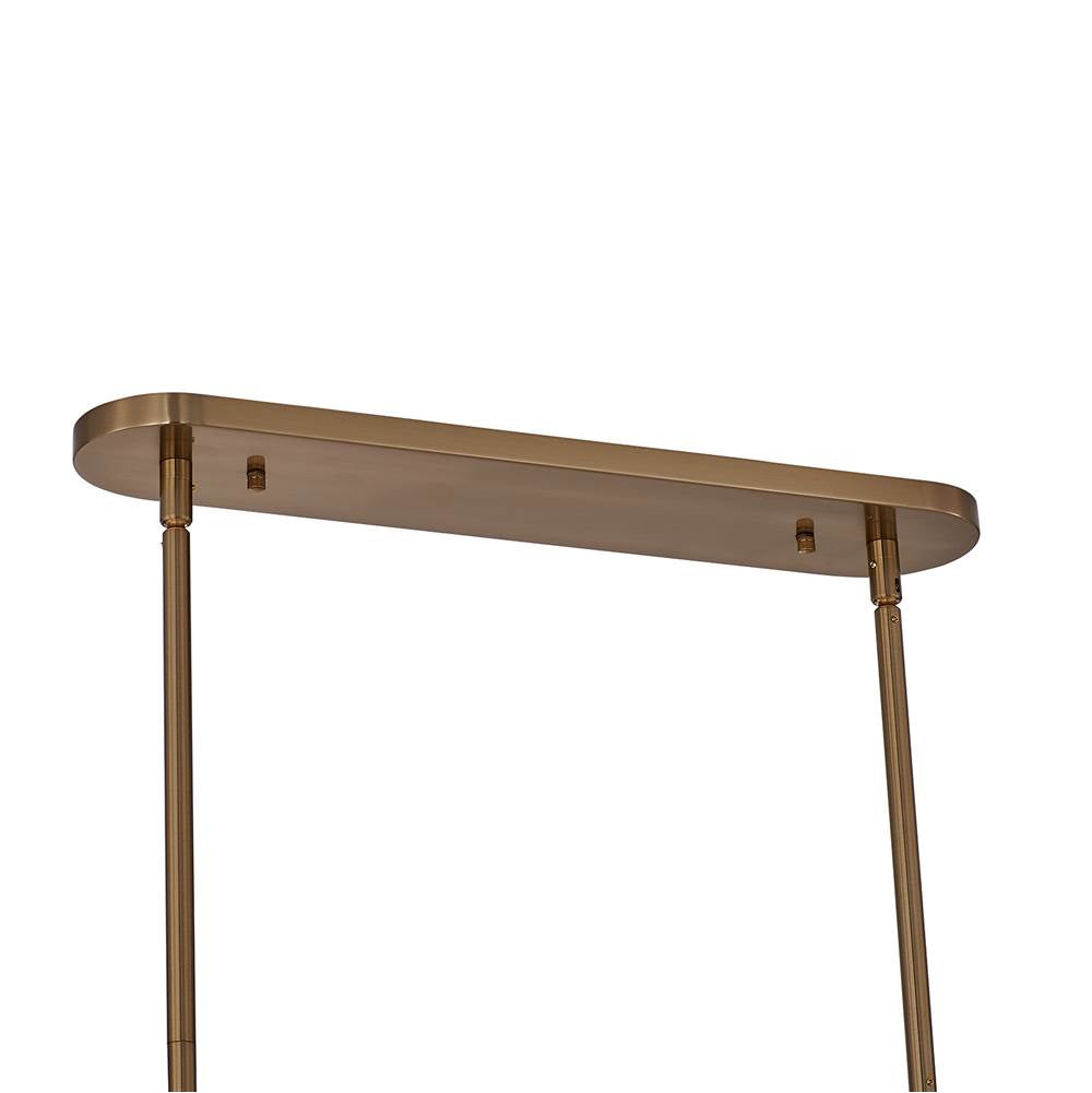 Allegri By Kalco Lighting 037662-038-FR001 Brushed Champagne Gold Estrella 59.25-in 13 Light Socket Brushed Champagne Gold/clear Linear Pendant Image 8