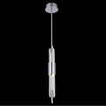 Allegri By Kalco Lighting Lucca 3-in 1 Light Led Chrome/clear Pendant