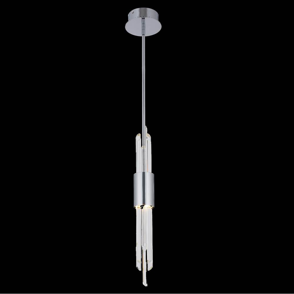 Allegri By Kalco Lighting Lucca 3-in 1 Light Led Chrome/clear Pendant
