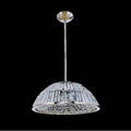 Allegri By Kalco Lighting Doma 20-in 1 Light Led Polished Nickel/clear Chandelier