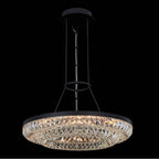 Allegri By Kalco Lighting 038755-052-FR001 Matte Black Zaga 20-in 1 Light Led Matte Black (fluorocarbon)/clear Chandelier Image 1
