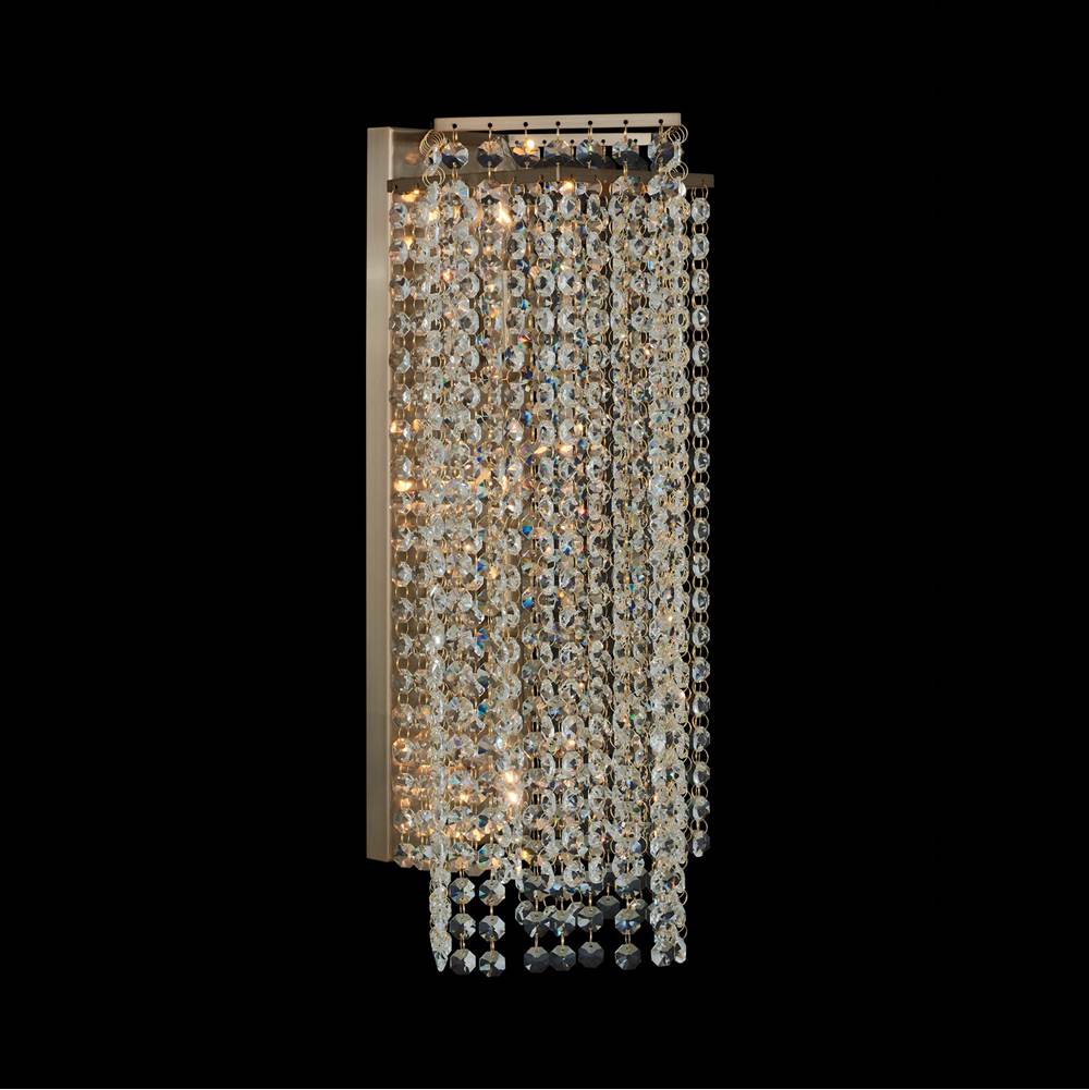 Allegri By Kalco Lighting Cometa 18.25-in 3 Light Socket Brushed Champagne Gold/clear Wall Sconce