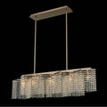 Allegri By Kalco Lighting 038961-038-FR001 Brushed Champagne Gold Cometa 40-in 5 Light Socket Brushed Champagne Gold/clear Linear Pendant Image 1