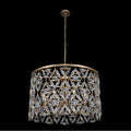Allegri By Kalco Lighting Triangulo 34-in 8 Light Socket True Brass/clear Chandelier