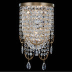 Allegri By Kalco Lighting 039621-044-FR001 Winter Brass Vezzo 17.5-in 2 Light Socket Winter Brass/clear Wall Sconce Image 1