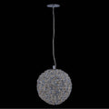Allegri By Kalco Lighting 040056-010-FR1AQCG Chrome Lina Colorata 14-in 1 Light Led Chrome/plated Aqua, Champange Gold, And Clear Pendant Image 1
