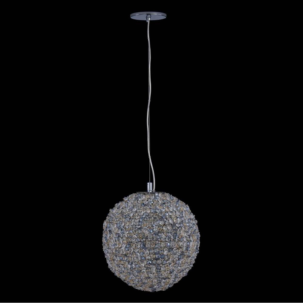 Allegri By Kalco Lighting 040056-010-FR1AQCG Chrome Lina Colorata 14-in 1 Light Led Chrome/plated Aqua, Champange Gold, And Clear Pendant Image 1