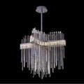 Allegri By Kalco Lighting 040257-010-FR001 Chrome Piovere 36-in 1 Light Led Chrome/clear Chandelier Image 1